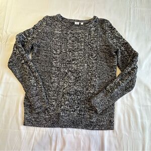 GAP Crew Neck Cable Knit Sweater in Marble